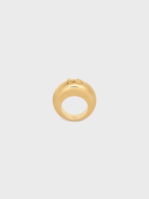 Celine Sulky Ring in Brass with Gold Finish