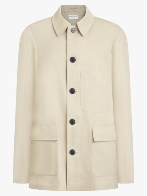BUTTON FRONT JACKET | HAY BEIGE