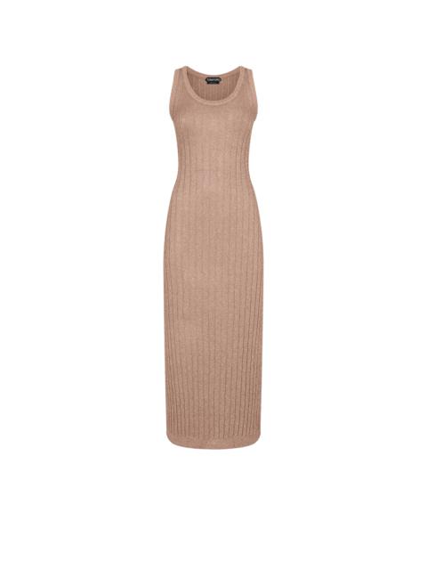 ANKLE LENGTH VEST DRESS WITH TOM FORD METAL PLAQUE