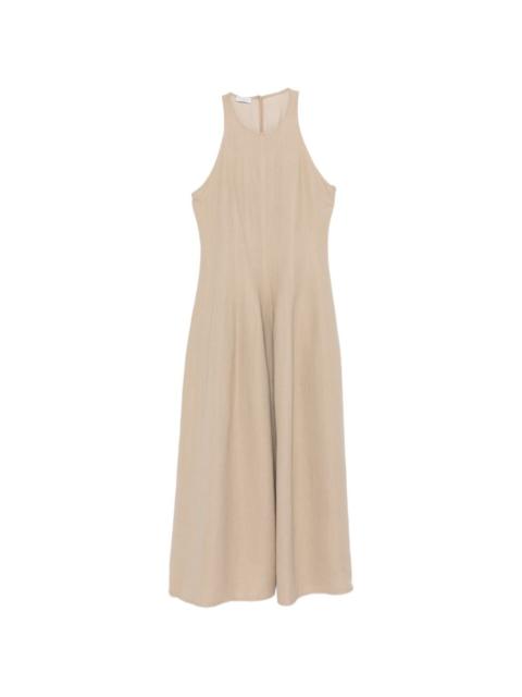 sleeveless panelled midi dress