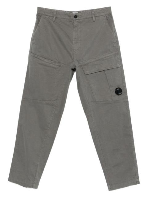 cargo-pockets straight-leg trousers