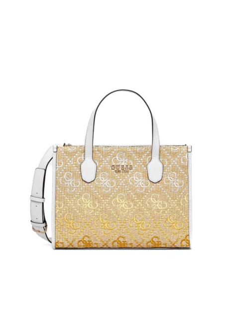 Silvana woven-logo tote bag
