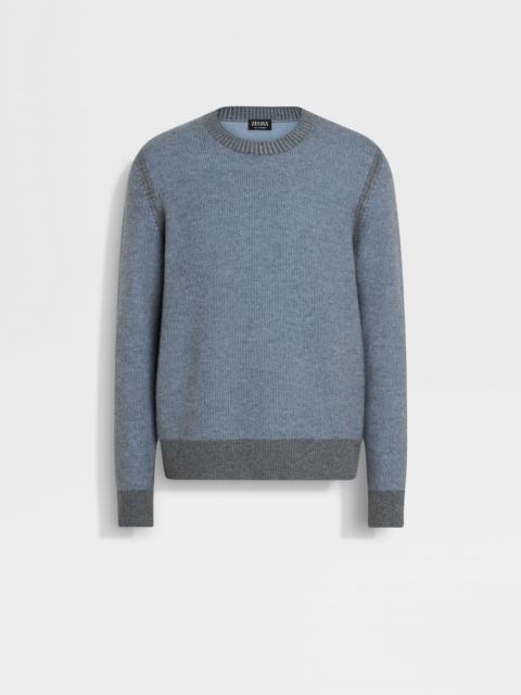 LIGHT BLUE OASI CASHMERE CREWNECK