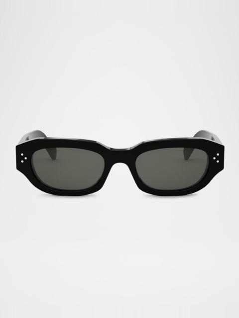 Men's 3 Dots Acetate Rectangle Sunglasses