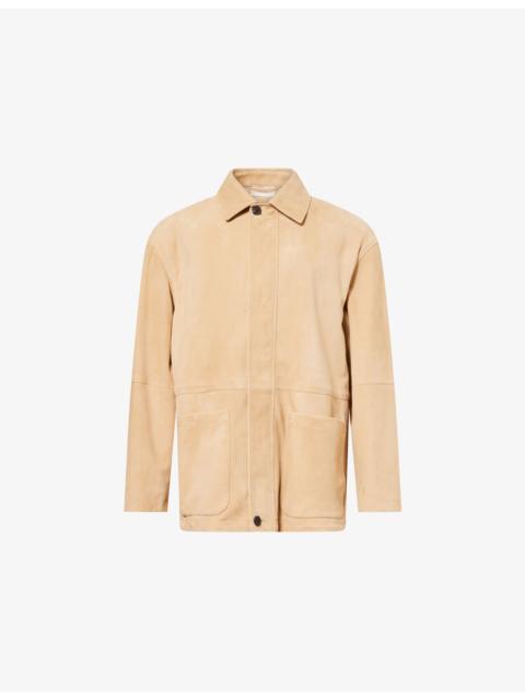 Vilmo Zip-Through Suede Jacket