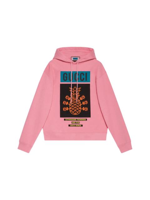 Gucci Pineapple Pullover Hoodie Light Pink/Multi