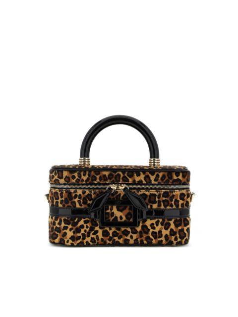 Belle Vivier leopard-print buckle tote bag