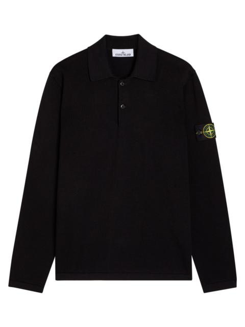 Stone Island Knit Cotton Polo Shirt