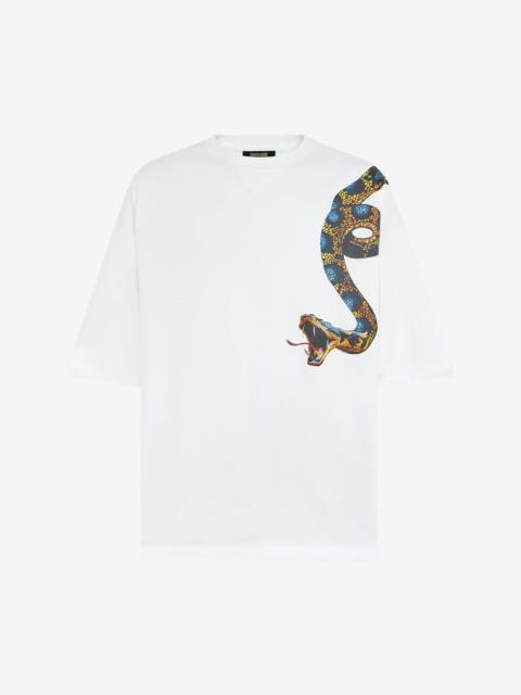 Oversized T-shirt with Snake Print