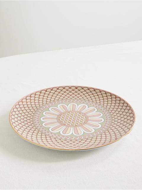 Napoli Gold-plated Porcelain Serving Platter
