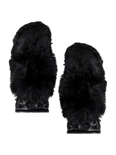 Hill Faux Fur Mittens