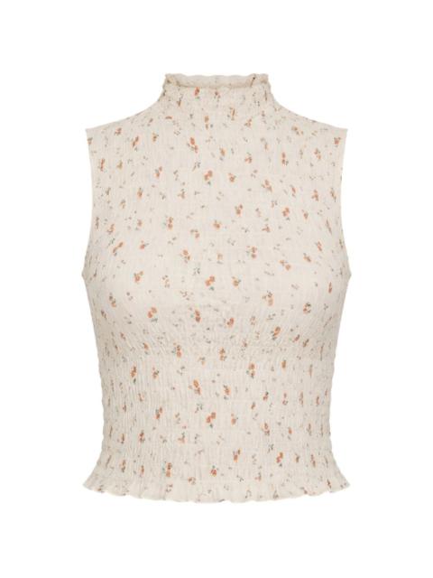 Adri ruffled floral blouse