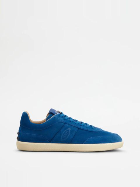 TOD'S TABS SNEAKERS IN SUEDE - LIGHT BLUE