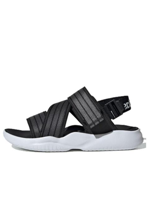 (WMNS) adidas 90s Sandal Velcro Casual Black Gray White Sandals 'Black Grey White' EG7647