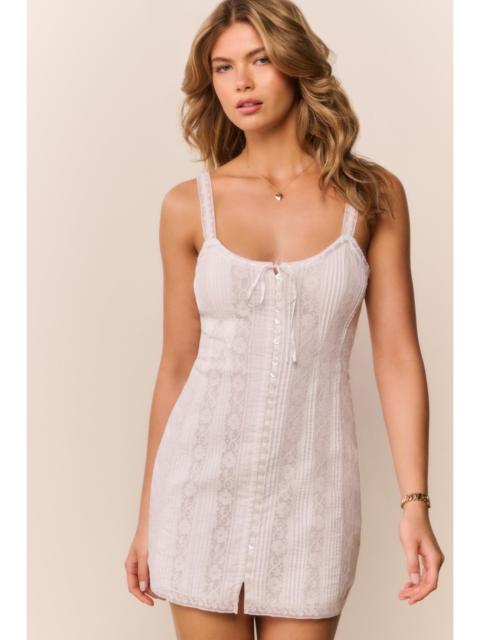 Aster Cotton Victorian Mini Dress