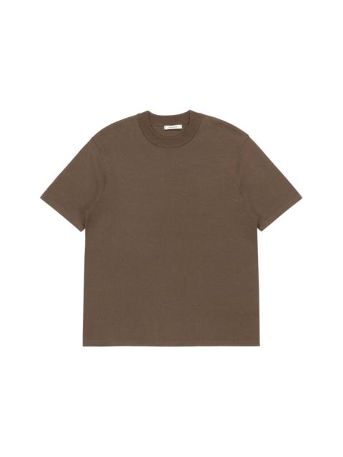 SLIM KNIT TEE LIGHT BROWN
