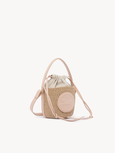 MINI HORSE MEDAL BASKET IN NATURAL FIBERS