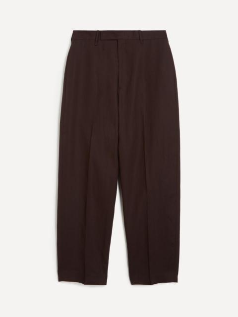 Relaxed Tapered Linen Trousers