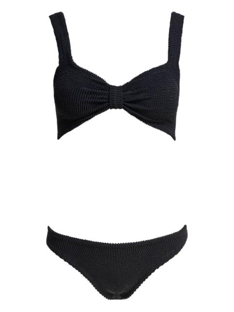 Bonnie crinkle-textured bikini