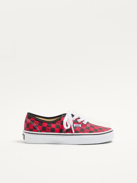 VALENTINO GARAVANI AND VANS LOW-TOP TRAINER IN FABRIC WITH VLOGO CHECKERBOARD PRINT