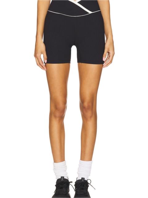 Ribbed Two Tone Veronica Short