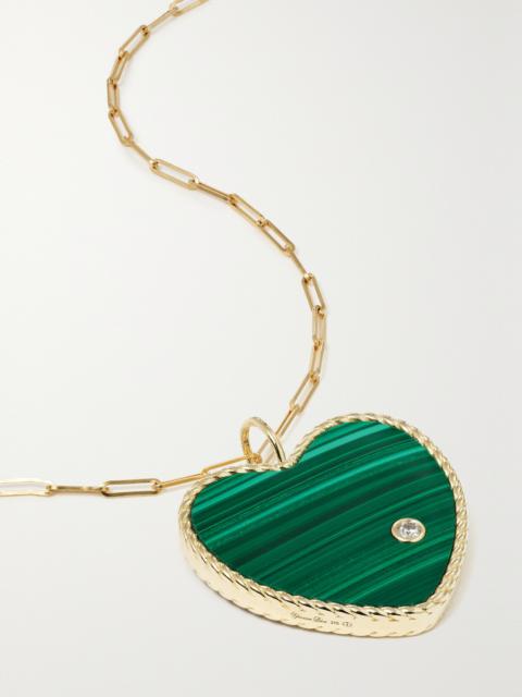 Reversible 18-karat Gold Multi-stone Necklace