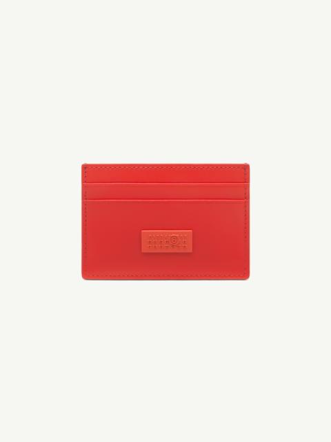 Numeric leather card holder