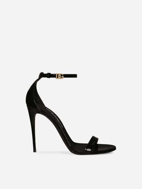 Patent leather sandals
