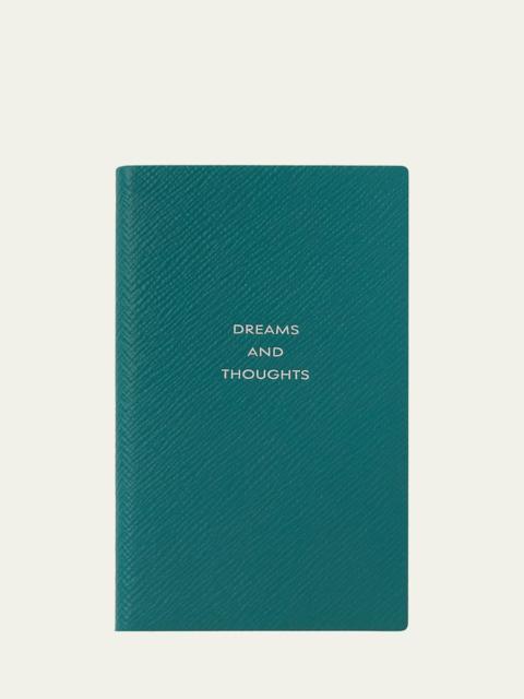 Dreams and Thoughts Leather Panama Notebook