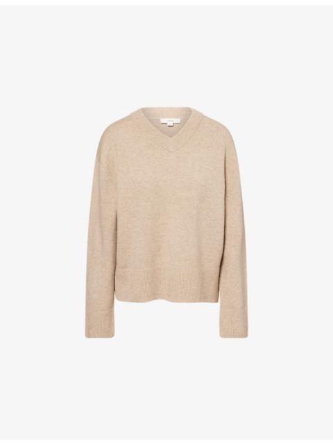 V-Neck Cashmere-Blend Knitted Jumper