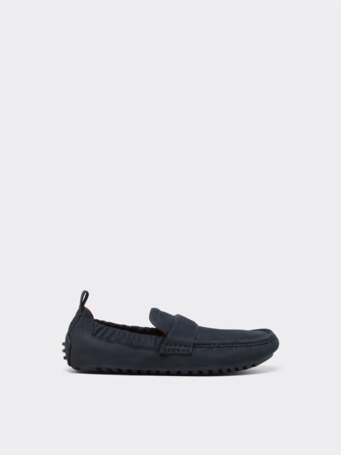 Driver loafers in nubuck leather