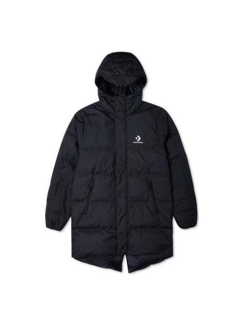 Converse Mid-Length Winter Down Jacket 'Black' 10023754-A01