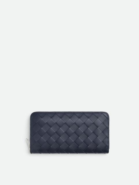 Intrecciato Zip Around Wallet