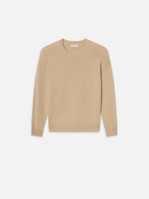 Light Weight Cashmere Crewneck in Summer Beige