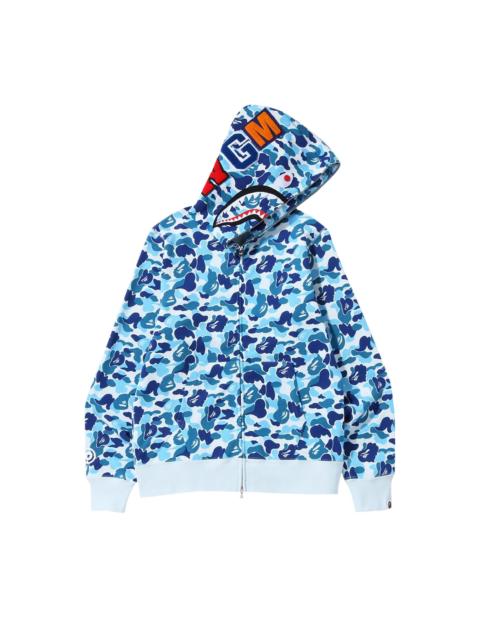 BAPE ABC Camo Shark Full Zip Hoodie 'Blue'