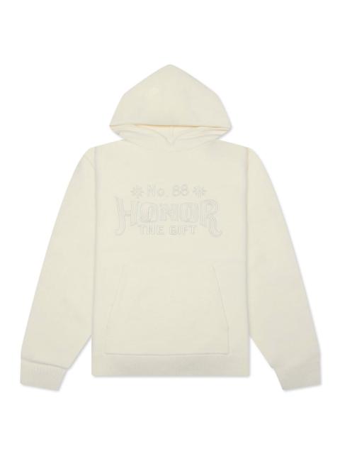 ART KNIT HOODIE - BONE