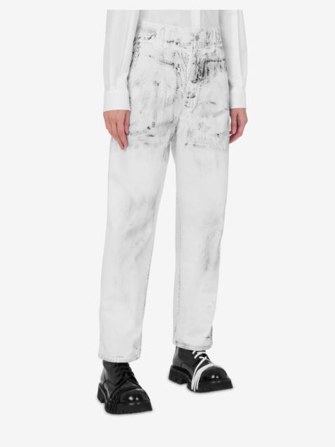 COTTON BULL PANTS LAUREL CROWN PATCH