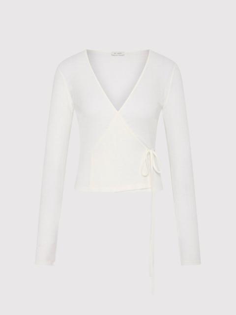 Baby Wool Wrap Top - Off White