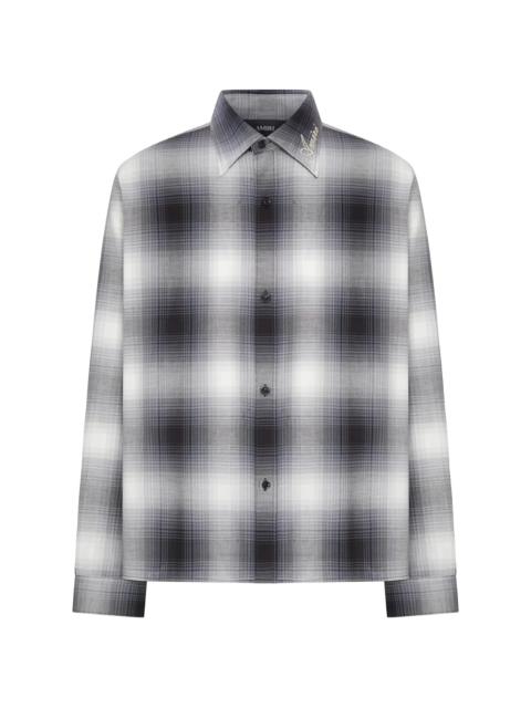 Amiri Logo-embroidered Check Shirt