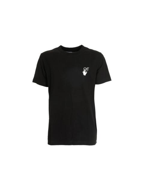 OFF-WHITE Slim Fit Cut Here Arrows T-shirt Black