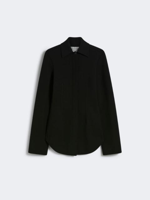 Viscose knit shirt - RUNWAY - BLACK