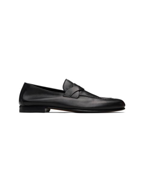 Black Gigi Twisted Band Loafers