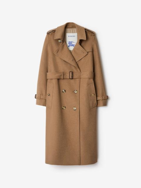 Long Cashmere Kensington Trench Coat
