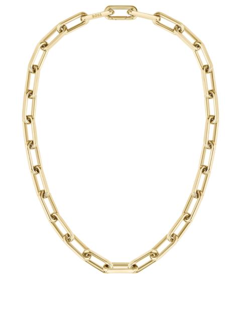 GOLD-TONE NECKLACE WITH BRANDED LINK
