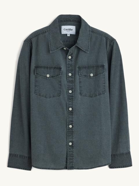 PIGMENT DYE CANVAS LS - BLACK