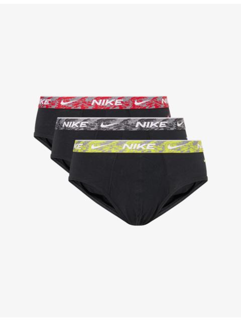 Everyday Branded Pack Of Three Stretch-Cotton Briefs
