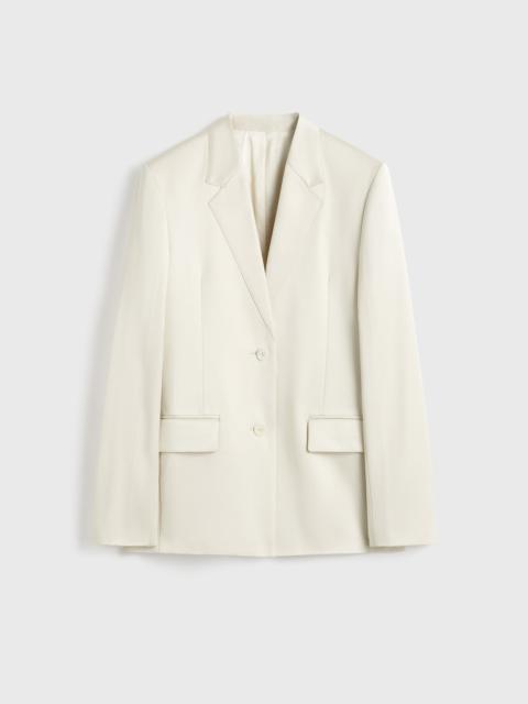 Stitch lapel jacket ecru