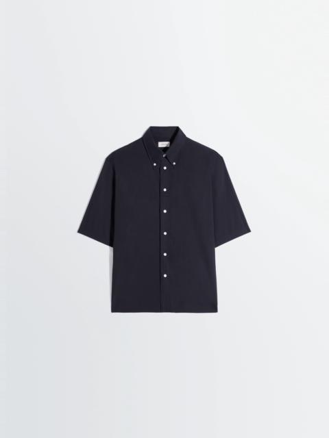 SHORT SLEEVE SHIRT IN WASHED COTTON MUSLIN