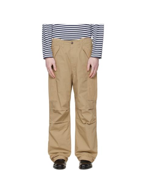 Beige Ripstop Cargo Pants