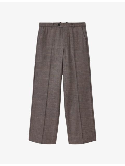 Clover Straight-Leg Stretch Wool-Blend Trousers